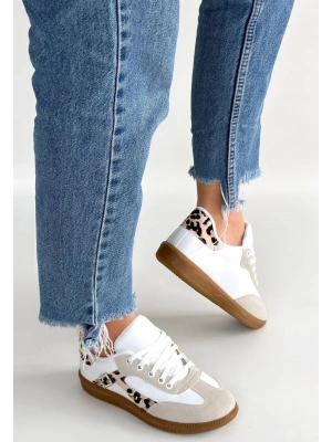 Mier Beyaz Cilt Bağcıklı Spor Ayakkabı