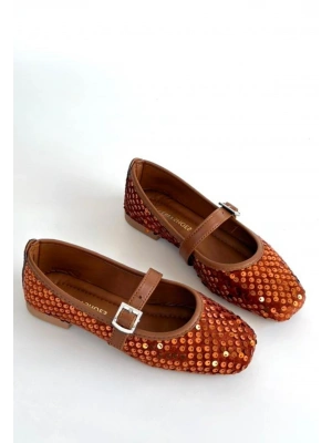 Moden Taba Süet Babae Ayakkabı