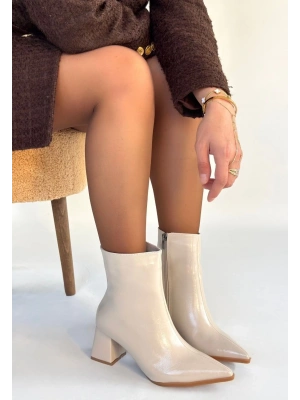 Mosy Bej Rugan Topuklu Bot