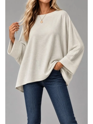 Oversize Yarasa Kol Bluz
