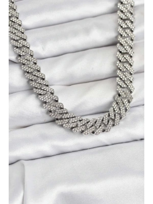 Pirinç Cuba Chain Gurmet Model Kolye