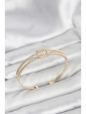 Pirinç Gold Renk Baget Model Kadın Bileklik