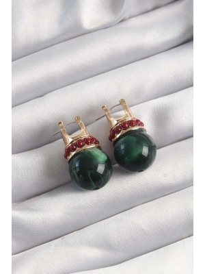 316L Çelik Gold Renk Zirkon Taşlı Vintage Model Kadın Kolye