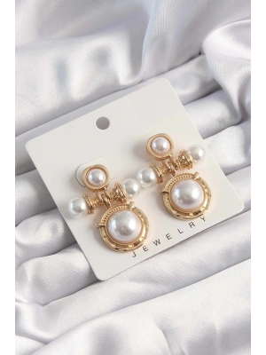 316L Çelik Gold Renk Zincir Mavi Boncuk Güneş Model Kadın Kolye