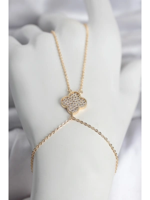 Pirinç Gold Renk Yonca Model Kadın Şahmeran