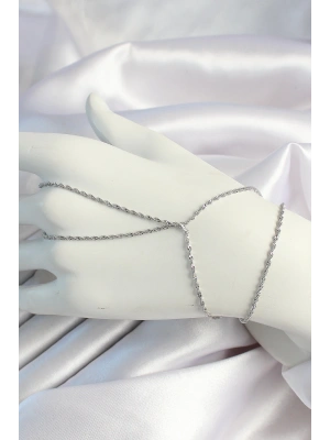 Pirinç Gümüş Renk Burgu Zincirli Şahmeran