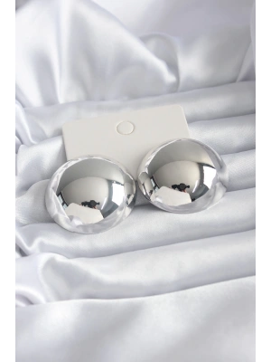 Pirinç Gümüş Renk Kadın Küpe