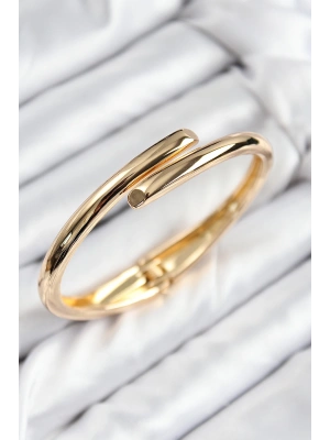 Pirinç Kesik Model Gold Renk Kadın Kelepçe