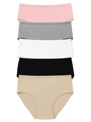 PK40004 BÜYÜK BEDEN YÜKSEK BEL KÜLOT 5 Lİ PAKET