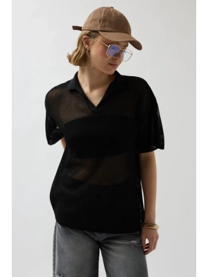 Polo Yaka TransparanT-Shirt