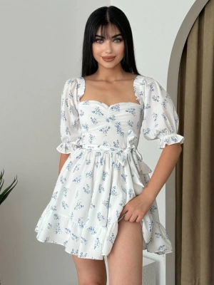 Rucka Belden Bağlamalı Mini Elbise