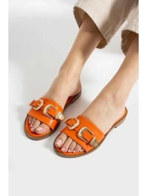 Sene Turuncu Cilt Terlik