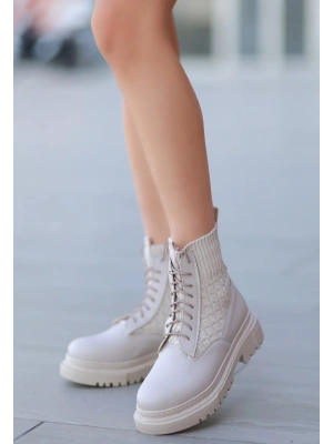 Utag Bej Cilt Bağcıklı Bot