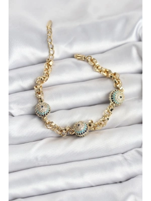 Xuping VIP Nazarlı Gold Renk Bileklik