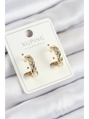Xuping Zirkon Taşlı Halka Model Gold Renk Kadın Küpe