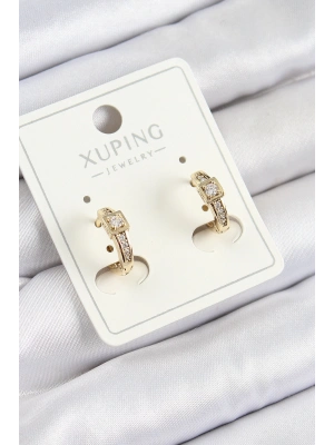 Xuping Zirkon Taşlı Kemer Model Gold Renk Kadın Küpe