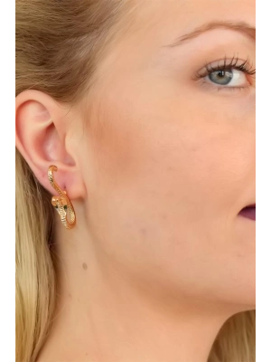 Yılan Tasarım Bayan Küpe