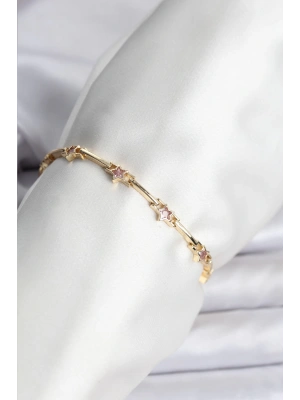 Yıldız Model Gold Renk Pirinç Bileklik
