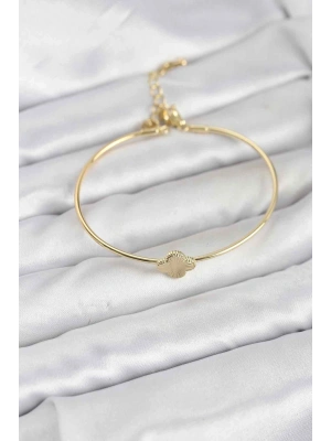 Yonca Model Gold Renk Kadın Bileklik