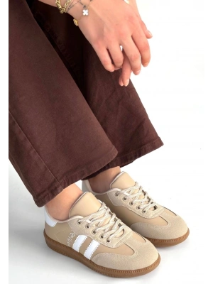 Zerti Bej Cilt Bağcıklı Spor Ayakkabı