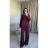 Bordo Zr Model Gömlek Takım