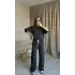 Gri Eskitme Eşofman Takımı