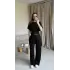 Siyah Bel Detay Düşük Omuz Takım