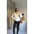 Beyaz Marka Şişme Mont
