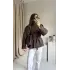 Kahve Dik Yaka Trençkot