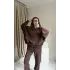 Kahve Oversize Eşofman Takım