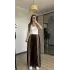 Kahve/Bej Kadife Eşofman