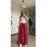 Kırmızı/Mavi Kadife Eşofman