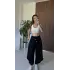 Siyah Boncuklu Şalvar Pantolon