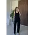 Siyah Göğüs Pedli Eşofman Takım