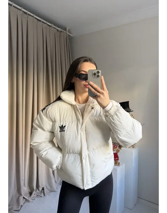 Beyaz Marka Şişme Mont