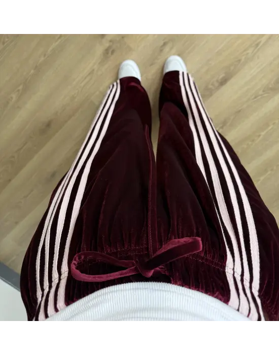 Bordo/Pembe Kadife Eşofman
