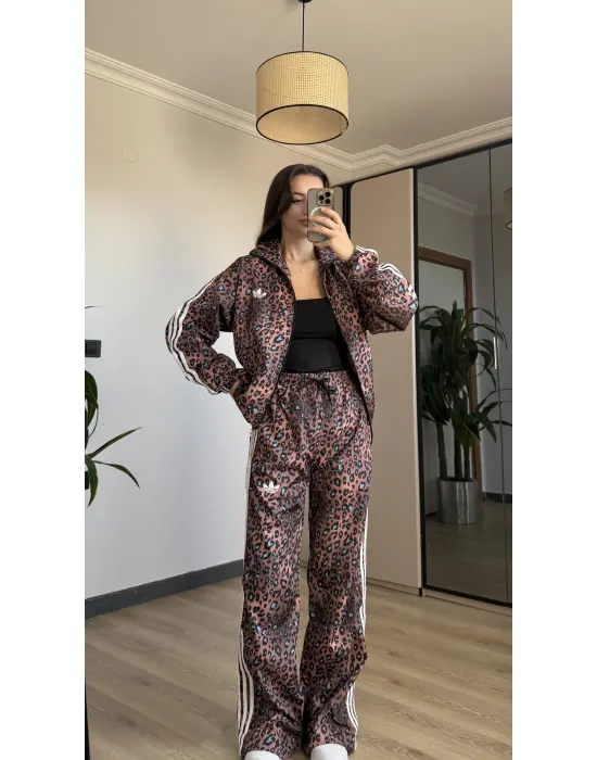 Leopar Fileli Eşofman Takım