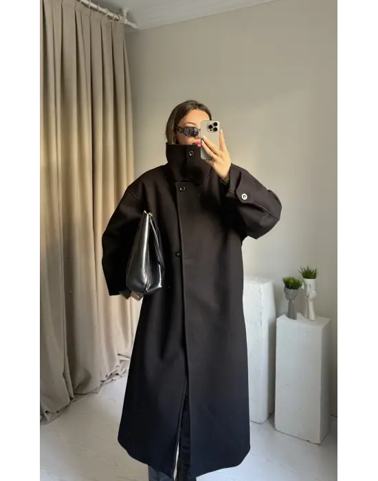 Siyah Dik Yaka Trend Kaban