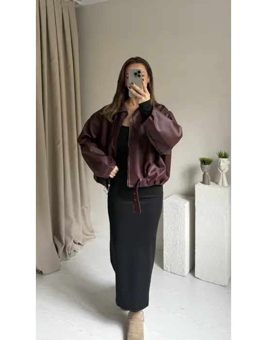 Siyah Maxi Boy Fitilli Elbise
