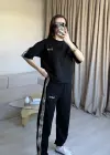 Siyah Paça Lastikli Eşofman Takımı