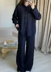 Lacivert Zr Model Gömlek Takım
