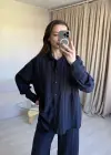 Lacivert Zr Model Gömlek Takım