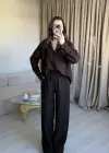 Kahve Zr Model Gömlek Takım