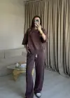 Gül Kurusu Eskitme Eşofman Takımı