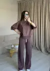 Gül Kurusu Eskitme Eşofman Takımı