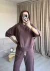 Gül Kurusu Eskitme Eşofman Takımı