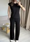 Siyah Vatkalı Çima Dikiş İkili Takım