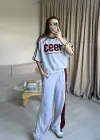 Bordo 1993 Nakışlı Eşofman Takım