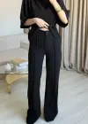 Siyah Zincir Detay Pantolon Takım