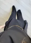 Siyah Zincir Detay Pantolon Takım